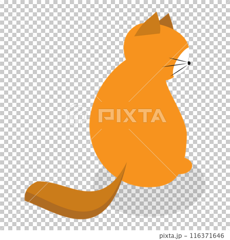 3D Isometric Flat  Set of Cats Behavior Poses. Item 6 116371646