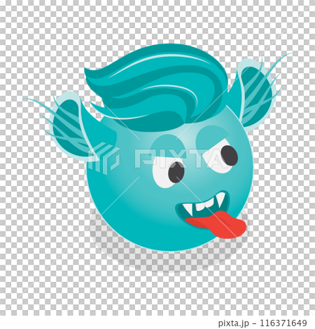 3D Isometric Flat Set of Monster Emoticons. Item 1 3D Isometric Flat Set of Monster Emoticons. Item 1 116371649