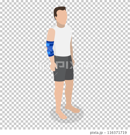 3D Isometric Flat Illustration of Rehabilitation After Trauma. Item 1 3D Isometric Flat Illustration of Rehabilitation After Trauma. Item 1 116371719