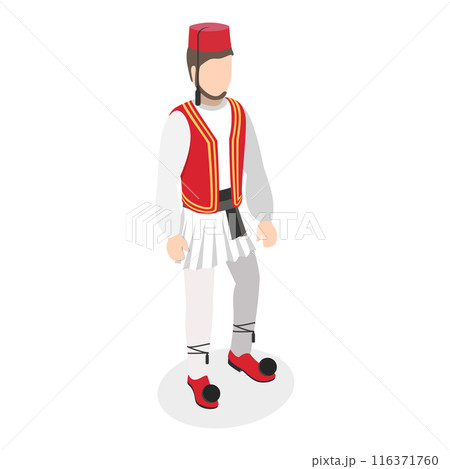 3D Isometric Flat  Set of Ethnic Groups. Item 5 116371760