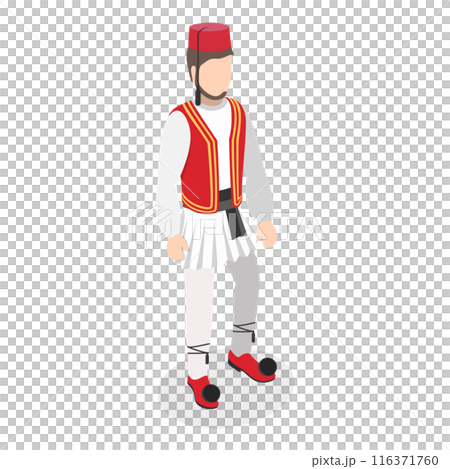 3D Isometric Flat  Set of Ethnic Groups. Item 5 116371760