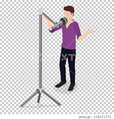 3D Isometric Flat Set of Talented Singers. Item 2 3D Isometric Flat Set of Talented Singers. Item 2 116371772