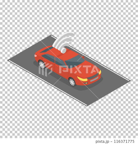 3D Isometric Flat Illustration of Electronic Tolls. Item 3 3D Isometric Flat Illustration of Electronic Tolls. Item 3 116371775