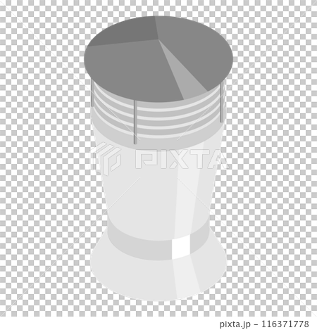 3D Isometric Flat  Set of Air Duct System Items. Item 2 116371778