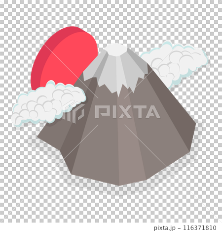 3D Isometric Flat  Set of Japan Collection. Item 7 116371810