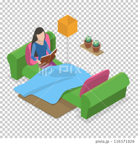 3D Isometric Flat Illustration of Habits and Ritual Items. Item 1 3D Isometric Flat Illustration of Habits and Ritual Items. Item 1 116371826