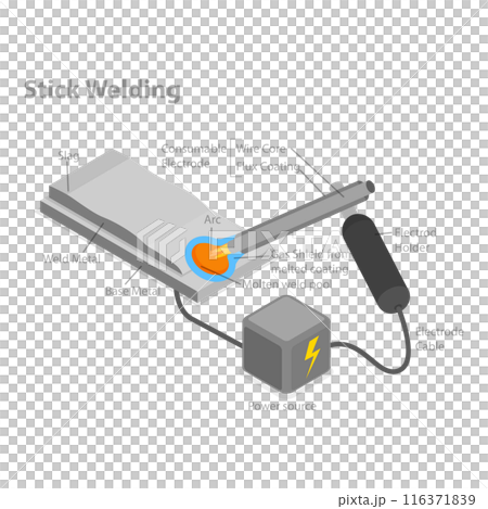 3D Isometric Flat  Illustration of Types Of Welding. Item 4 116371839