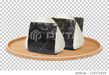 飯糰插圖現實白色背景 飯糰插圖現實白色背景 116372029
