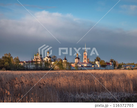 Trinity-Sergius Varnitsky Monastery, Idyllic landscape. Trinity-Sergius Varnitsky Monastery, Idyllic landscape. 116372703