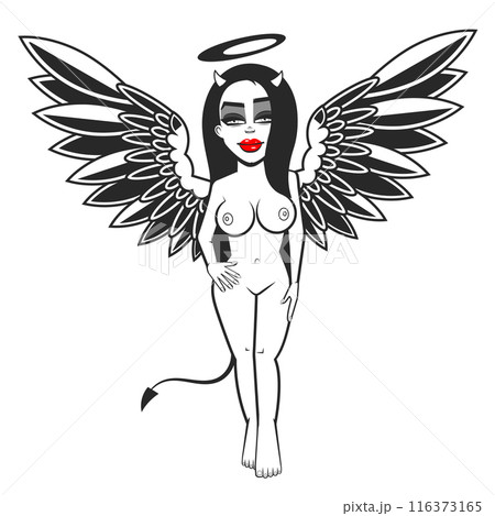 The girl the demon in the vegetable ornament The girl the demon in the vegetable ornament 116373165