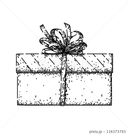 sale gift box sketch hand drawn vector sale gift box sketch hand drawn vector 116373783