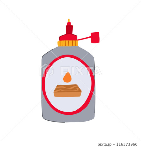 en wood glue cartoon vector illustration 116373960
