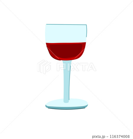 party wine glass cartoon vector illustration party wine glass cartoon vector illustration 116374008
