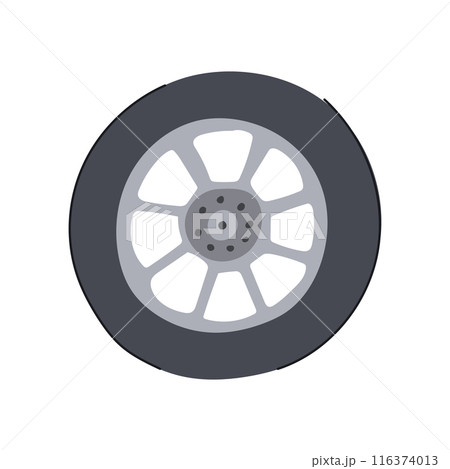 automotive wheel car cartoon vector illustration 116374013