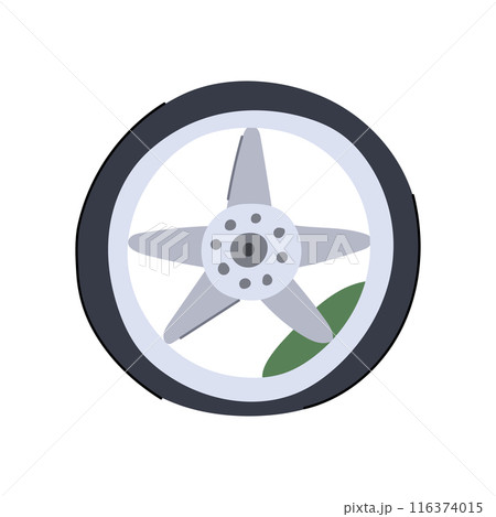 speed wheel car cartoon vector illustration speed wheel car cartoon vector illustration 116374015