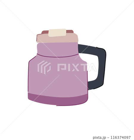 thermal thermos cup cartoon vector illustration 116374097