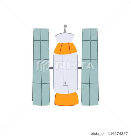 map satellite cartoon vector illustration 116374277