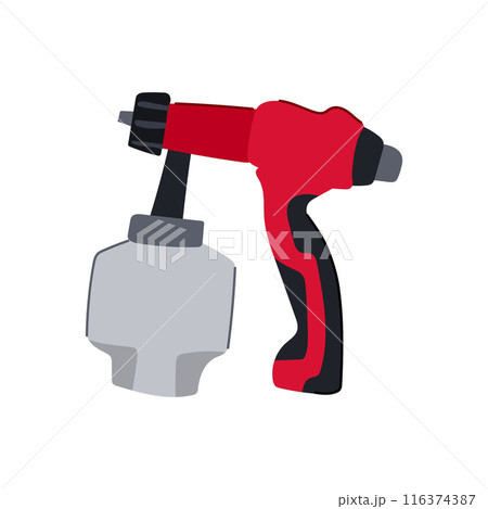 car paint sprayer cartoon vector illustration car paint sprayer cartoon vector illustration 116374387