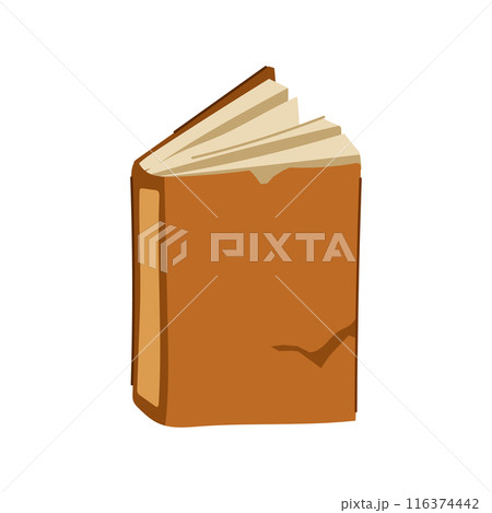 case old book cartoon vector illustration 116374442