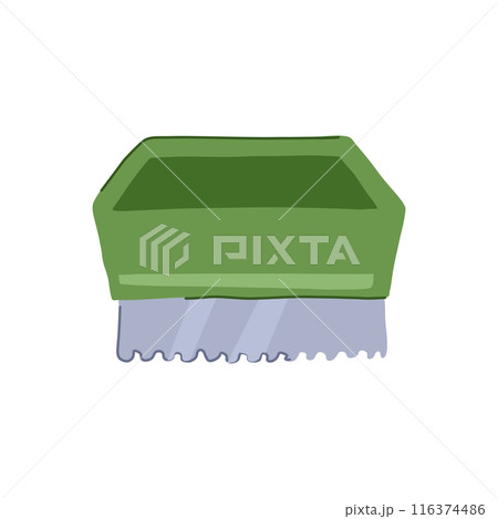 float notched trowel cartoon vector illustration 116374486