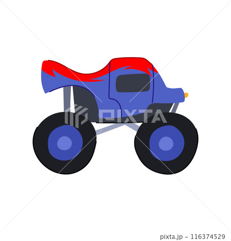 logo monster truck cartoon vector illustration logo monster truck cartoon vector illustration 116374529