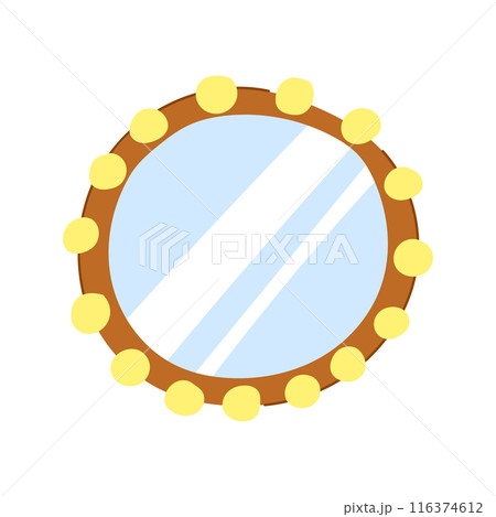 vanity makeup mirror frame cartoon vector illustration vanity makeup mirror frame cartoon vector illustration 116374612