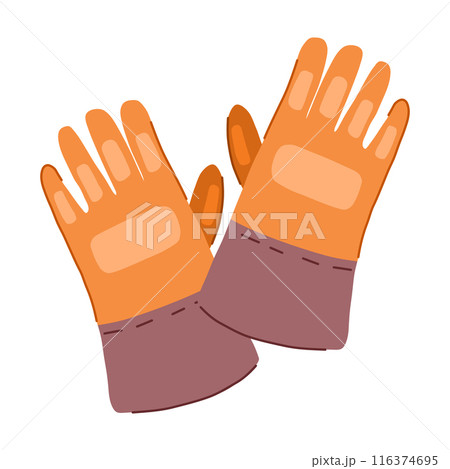 gas gloves welding cartoon vector illustration 116374695