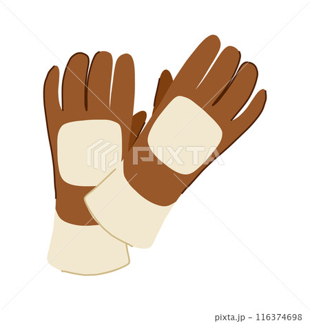 iron gloves welding cartoon vector illustration 116374698
