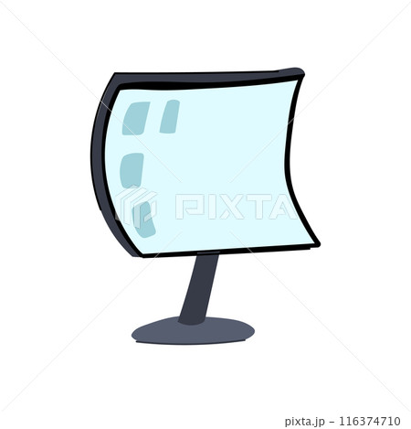 smartphone flexible screen cartoon vector illustration smartphone flexible screen cartoon vector illustration 116374710