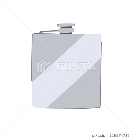 glass flask alcohol cartoon vector illustration 116374725