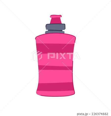 aluminum bike bottle cartoon vector illustration 116374882