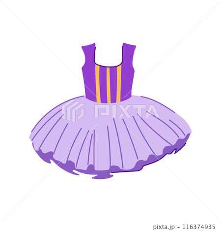 cute ballerina dress cartoon vector illustration cute ballerina dress cartoon vector illustration 116374935