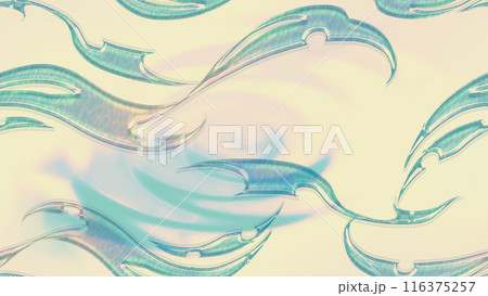 ガラスのようなトライバルがかっこいいイラストリピート柄 ガラスのようなトライバルがかっこいいイラストリピート柄 116375257
