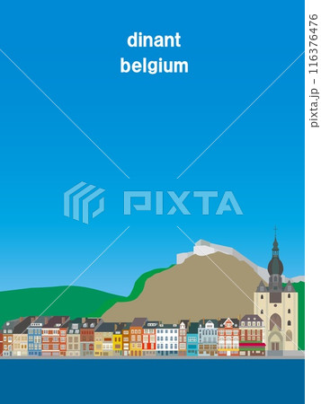 ディナン　dinant　アルデンヌ地方　ardennes　ベルギー　belgium 116376476