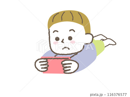 ずっとゲームをしている子供のイラスト ずっとゲームをしている子供のイラスト 116376577