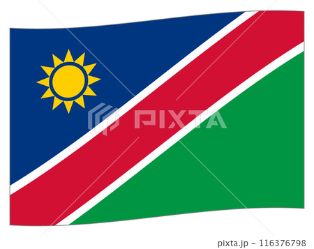 世界の国旗　ナミビアの旗 116376798