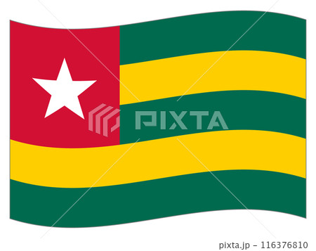 世界の国旗 トーゴの旗 世界の国旗 トーゴの旗 116376810