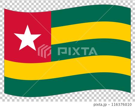 世界の国旗 トーゴの旗 世界の国旗 トーゴの旗 116376810