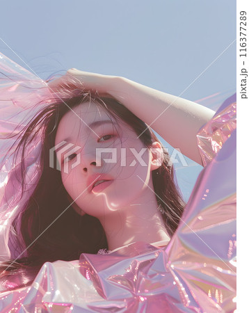 柔光の中の未来派美 - アジアンビューティとY2Kの融合 柔光の中の未来派美 - アジアンビューティとY2Kの融合 116377289