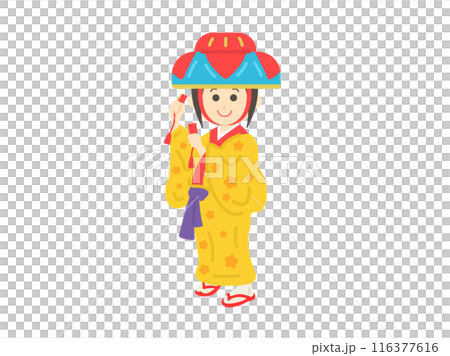 琉球舞踊のイラスト 116377616