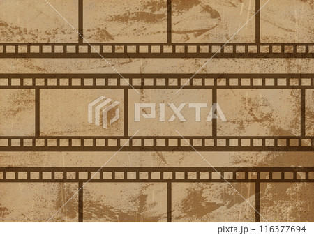 ビンテージな映画フィルム入りグランジテクスチャ背景 ビンテージな映画フィルム入りグランジテクスチャ背景 116377694