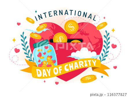 Vector Illustration for International Day of Charity on September 5th with a Donation Package, Love Concept Background by Volunteer in Flat Cartoon Vector Illustration for International Day of Charity on September 5th with a Donation Package, Love Concept Background by Volunteer in Flat Cartoon 116377827