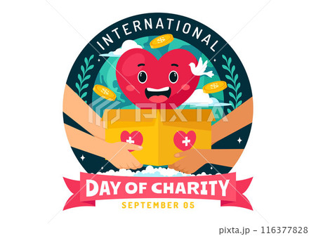 Vector Illustration for International Day of Charity on September 5th with a Donation Package, Love Concept Background by Volunteer in Flat Cartoon Vector Illustration for International Day of Charity on September 5th with a Donation Package, Love Concept Background by Volunteer in Flat Cartoon 116377828