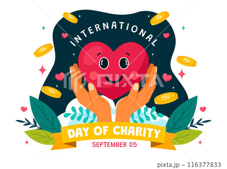 Vector Illustration for International Day of Charity on September 5th with a Donation Package, Love Concept Background by Volunteer in Flat Cartoon Vector Illustration for International Day of Charity on September 5th with a Donation Package, Love Concept Background by Volunteer in Flat Cartoon 116377833