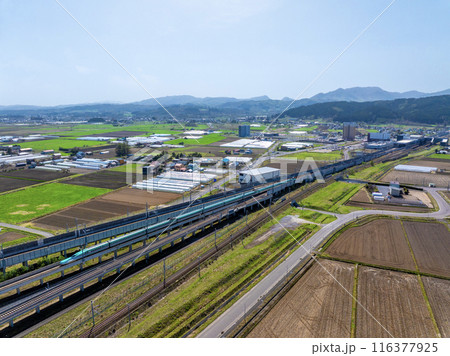 新函館北斗駅と北海道新幹線（北海道北斗市） 116377925