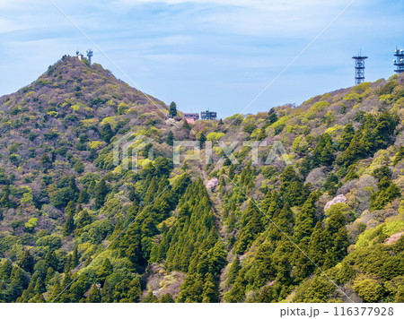 筑波山頂駅と筑波山コマ展望台(茨城県) 筑波山頂駅と筑波山コマ展望台(茨城県) 116377928
