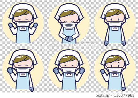 男廚師姿勢set_02 116377969