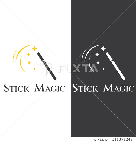 magic wand icon logo vector illustration design template 116378243