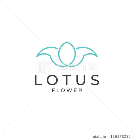 A beautiful and naturally beautiful lotus spa flower, with a luxurious and elegant lotus flower vector illustration editing, suitable for beauty and cosmetic salons. 116378253