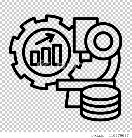 代表為提高生產力而進行的研發投資的圖示。 116379657